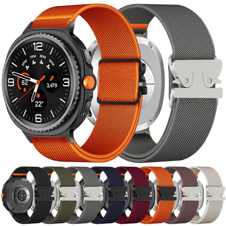 Parachute Buckle Stretch Nylon Watch Band, For Samsung Galaxy Watch8 / Watch8 Classic