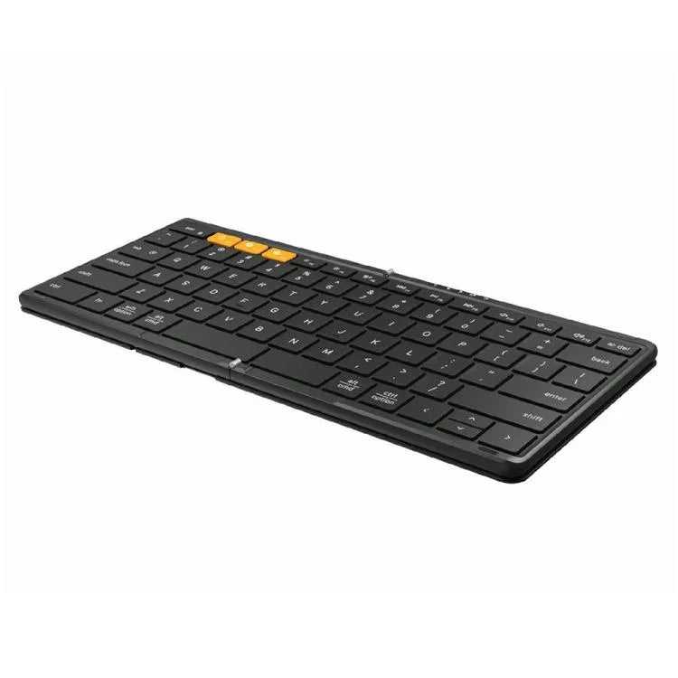 For Windows / Android / iOS DF010 Foldable Bluetooth 79 Keys Ultra Slim Keyboard, DF010