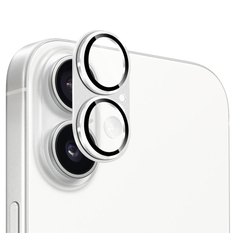 ENKAY Anti-reflection Camera Lens Frosted Armor Aluminium Alloy Tempered Glass Film, For iPhone 17