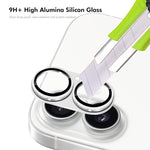 ENKAY CD Texture Aluminium Alloy Tempered Glass Lens Cover Film, For iPhone 17