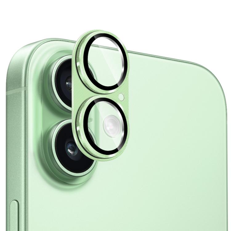 ENKAY CD Texture Aluminium Alloy Tempered Glass Lens Cover Film, For iPhone 17