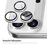 فيلم غطاء عدسة زجاج مقسى من سبائك الألمنيوم بنقشة CD من ENKAY، لهواتف iPhone 17 Pro Max، iPhone 17 Pro