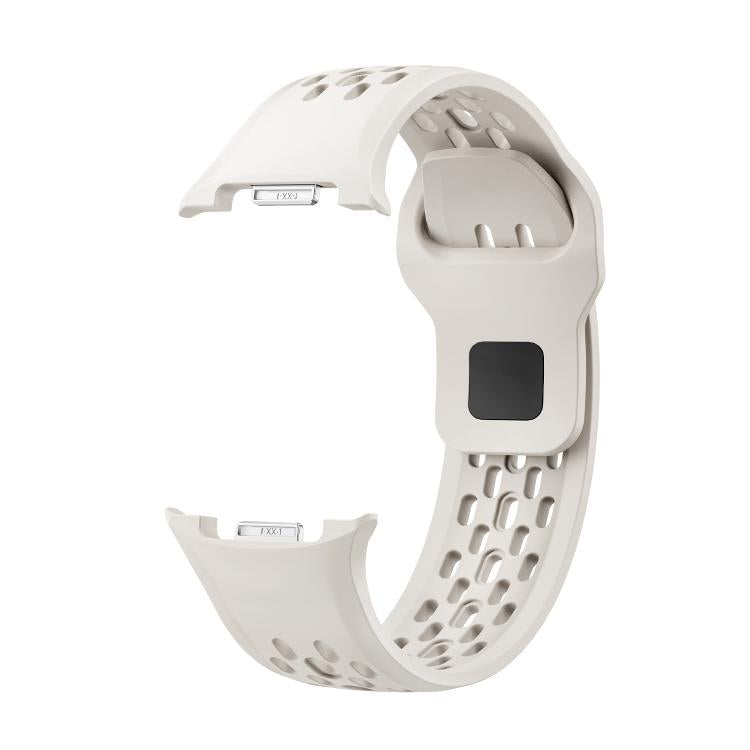 Diamond Bezel and Black Reverse Buckle Silicone Watch Band, For Samsung Galaxy Watch8 44mm, For Samsung Galaxy Watch8 40mm