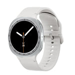 Speed Bezel and Solid Color Stitched Silicone Watch Band, For Samsung Galaxy Watch8 44mm, For Samsung Galaxy Watch8 40mm