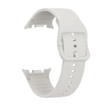 Speed Bezel and Solid Color Stitched Silicone Watch Band, For Samsung Galaxy Watch8 44mm, For Samsung Galaxy Watch8 40mm