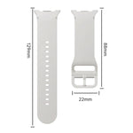 Diamond Bezel and Solid Color Stitched Silicone Watch Band, For Samsung Galaxy Watch8 44mm, For Samsung Galaxy Watch8 40mm