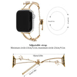 Copper-Inlaid Butterfly Zircon Bracelet Watch Band, For Apple Watch 46mm / 49mm / 45mm / 44mm, For Apple Watch 42mm / 41mm / 40mm / 38mm