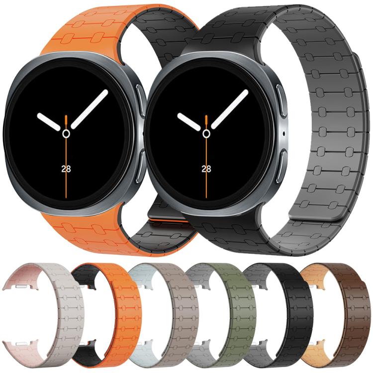 Integrated Magnetic Silicone Watch Band, For Samsung Galaxy Watch8 / Watch8 Classic