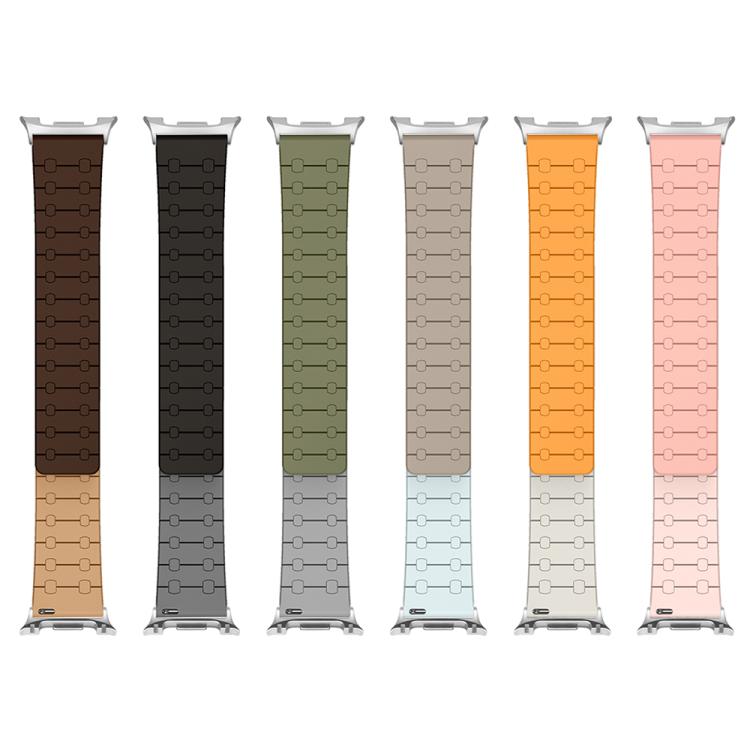 Two Color Loop Magnetic Silicone Watch Band, For Samsung Galaxy Watch8 / Watch8 Classic