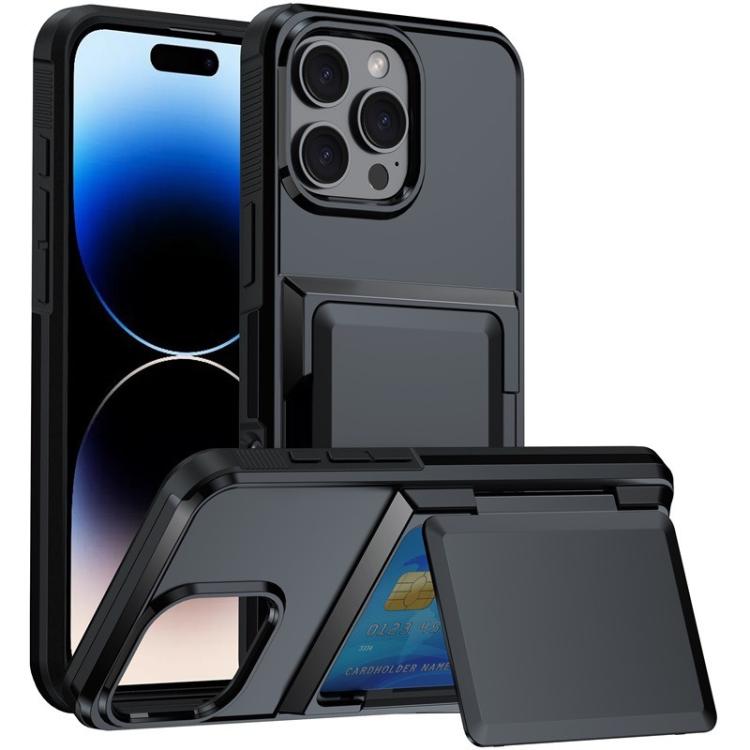 Kalebol Flip Card Wallet Holder Shockproof Phone Case, For iPhone 17 Pro Max, For iPhone 17 Pro, For iPhone 17, For iPhone Air, For iPhone 16 Pro Max, For iPhone 16 Pro, For iPhone 16 Plus, For iPhone 16