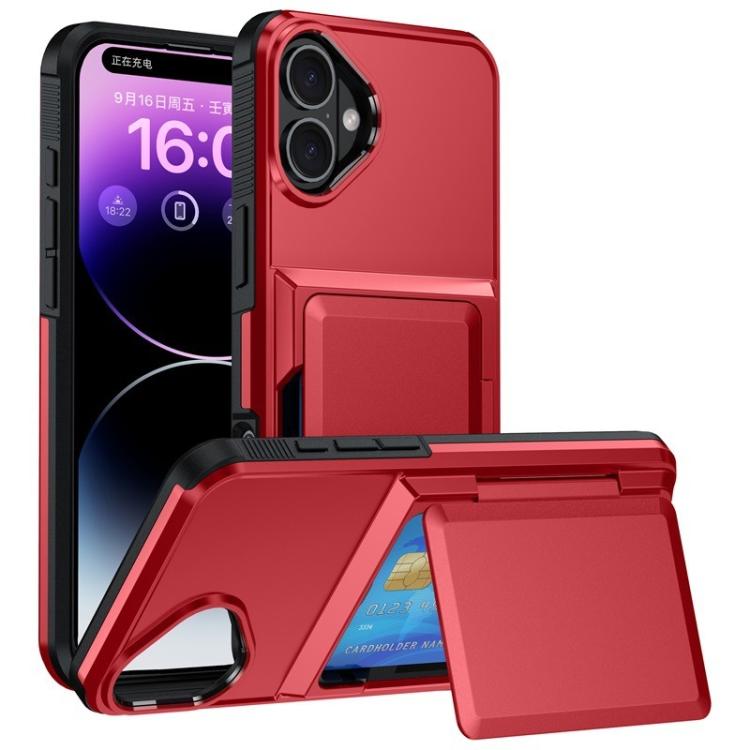 Kalebol Flip Card Wallet Holder Shockproof Phone Case, For iPhone 17 Pro Max, For iPhone 17 Pro, For iPhone 17, For iPhone Air, For iPhone 16 Pro Max, For iPhone 16 Pro, For iPhone 16 Plus, For iPhone 16