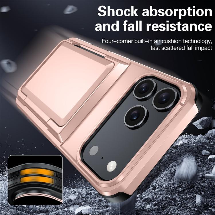 Kalebol Flip Card Wallet Holder Shockproof Phone Case, For iPhone 17 Pro Max, For iPhone 17 Pro, For iPhone 17, For iPhone Air, For iPhone 16 Pro Max, For iPhone 16 Pro, For iPhone 16 Plus, For iPhone 16
