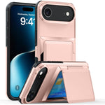 Kalebol Flip Card Wallet Holder Shockproof Phone Case, For iPhone 17 Pro Max, For iPhone 17 Pro, For iPhone 17, For iPhone Air, For iPhone 16 Pro Max, For iPhone 16 Pro, For iPhone 16 Plus, For iPhone 16