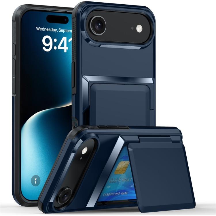 Kalebol Flip Card Wallet Holder Shockproof Phone Case, For iPhone 17 Pro Max, For iPhone 17 Pro, For iPhone 17, For iPhone Air, For iPhone 16 Pro Max, For iPhone 16 Pro, For iPhone 16 Plus, For iPhone 16