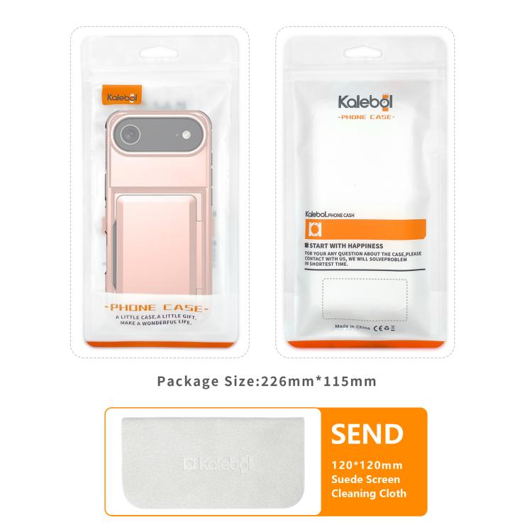 Kalebol Flip Card Wallet Holder Shockproof Phone Case, For iPhone 17 Pro Max, For iPhone 17 Pro, For iPhone 17, For iPhone Air, For iPhone 16 Pro Max, For iPhone 16 Pro, For iPhone 16 Plus, For iPhone 16
