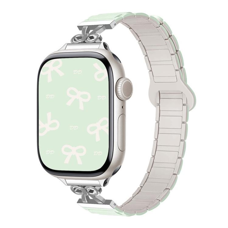 Bow Small Waist Magnetic Silicone Watch Band, For Apple Watch 46mm / 49mm / 45mm / 44mm, For Apple Watch 42mm / 41mm / 40mm / 38mm