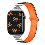 Bow Small Waist Magnetic Silicone Watch Band, For Apple Watch 46mm / 49mm / 45mm / 44mm, For Apple Watch 42mm / 41mm / 40mm / 38mm