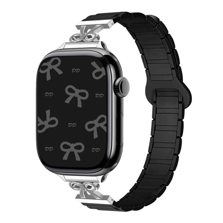 Bow Small Waist Magnetic Silicone Watch Band, For Apple Watch 46mm / 49mm / 45mm / 44mm, For Apple Watch 42mm / 41mm / 40mm / 38mm