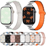 Bow Small Waist Magnetic Silicone Watch Band, For Apple Watch 46mm / 49mm / 45mm / 44mm, For Apple Watch 42mm / 41mm / 40mm / 38mm
