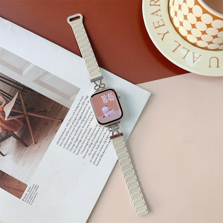 Bow Small Waist Magnetic Silicone Watch Band, For Apple Watch 46mm / 49mm / 45mm / 44mm, For Apple Watch 42mm / 41mm / 40mm / 38mm