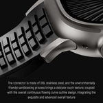Knurled Texture Folding Buckle Silicone Watch Band, For Apple Watch 46mm / 49mm / 45mm / 44mm