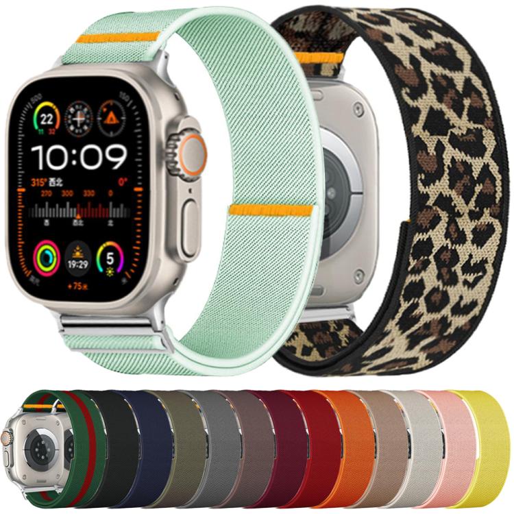 Adjustable Single Loop Elastic Nylon Watch Band, For Apple Watch 46mm / 49mm / 45mm / 44mm, For Apple Watch 42mm / 41mm / 40mm / 38mm