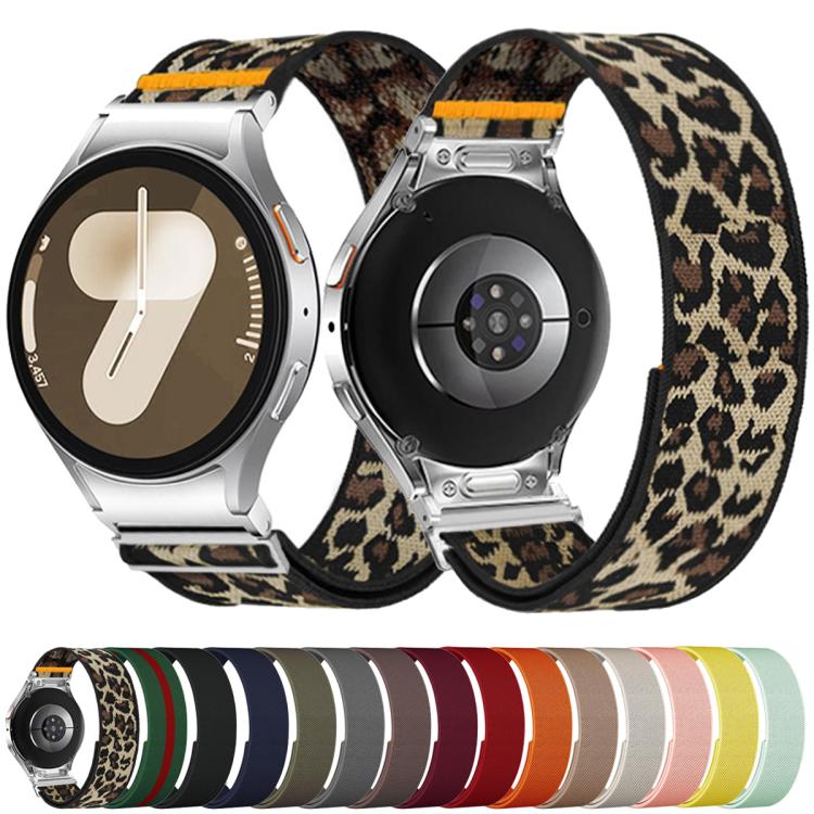 Adjustable Single Loop Elastic Nylon Watch Band, For Samsung Galaxy Watch FE / 7 / 6 / 5 / 4