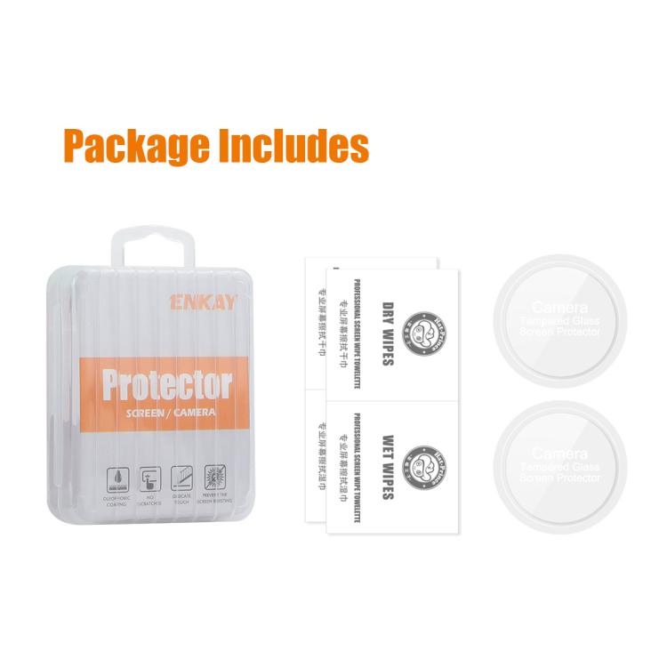 2pcs ENKAY 0.2mm 9H Tempered Glass Screen Protector Watch Film, For Nothing CMF Watch 3 Pro