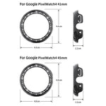 Einreihige, diamantförmige Schutzhülle aus Polycarbonat für Google Pixel Watch4 (45 mm und 41 mm)