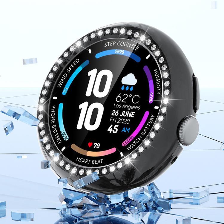 Einreihige, diamantförmige Schutzhülle aus Polycarbonat für Google Pixel Watch4 (45 mm und 41 mm)