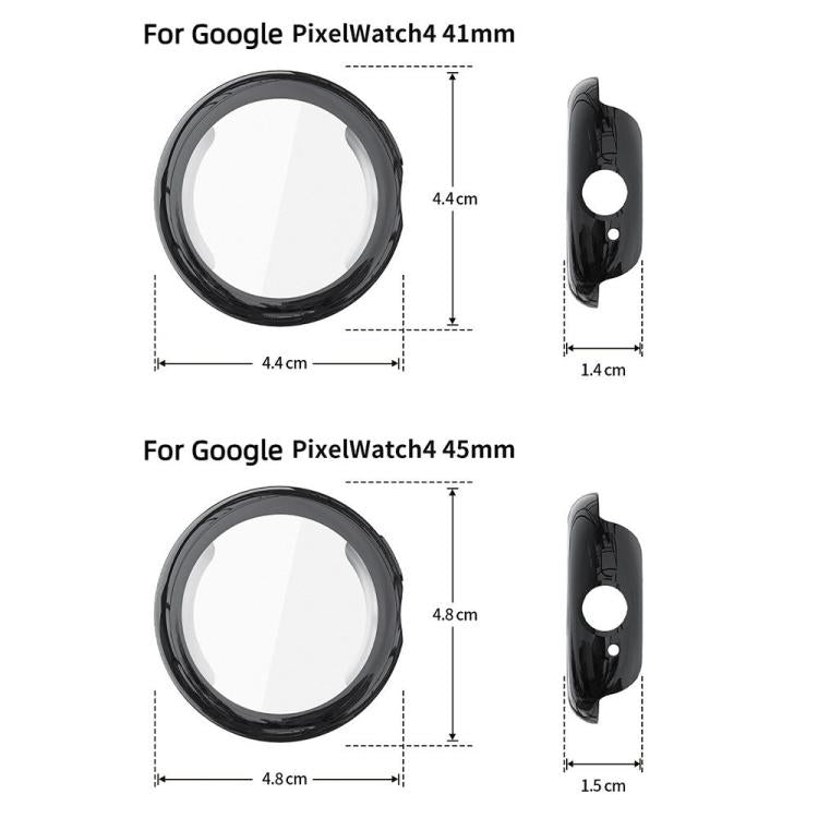 Vollständige Schutzhülle aus galvanisiertem TPU für Google Pixel Watch4 (45 mm und 41 mm)