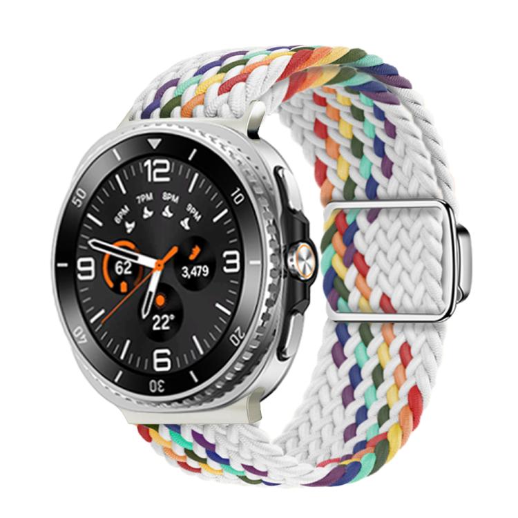 Magnetic Buckle Braided Nylon Watch Band, For Samsung Galaxy Watch8 / Watch8 Classic