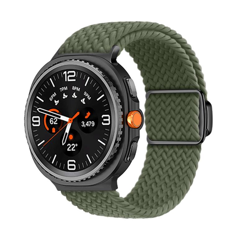 Magnetic Buckle Braided Nylon Watch Band, For Samsung Galaxy Watch8 / Watch8 Classic