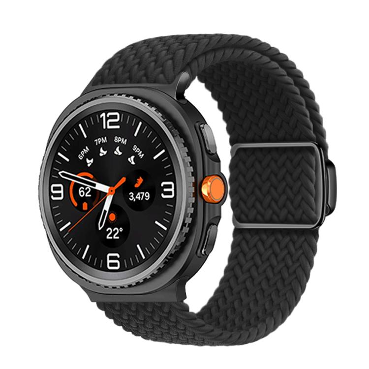 Magnetic Buckle Braided Nylon Watch Band, For Samsung Galaxy Watch8 / Watch8 Classic