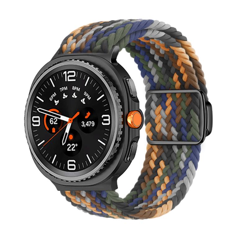 Magnetic Buckle Braided Nylon Watch Band, For Samsung Galaxy Watch8 / Watch8 Classic