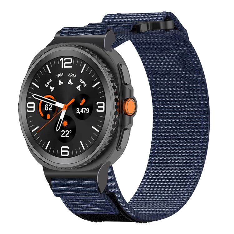 Two Sections Nylon Hook And Loop Fastener Watch Band, For Samsung Galaxy Watch8 / Watch8 Classic