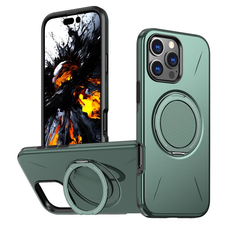 Kalebol Magnetic MagSafe Rotation Holder PC Phone Case, For iPhone 16 Plus, For iPhone 16, For iPhone 15 Pro Max, For iPhone 15 Pro, For iPhone 15, For iPhone 14