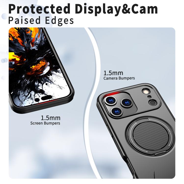 Kalebol Magnetic MagSafe Rotation Holder PC Phone Case, For iPhone 17 Pro Max, For iPhone 17 Pro, For iPhone 17, For iPhone Air, For iPhone 16 Pro Max, For iPhone 16 Pro