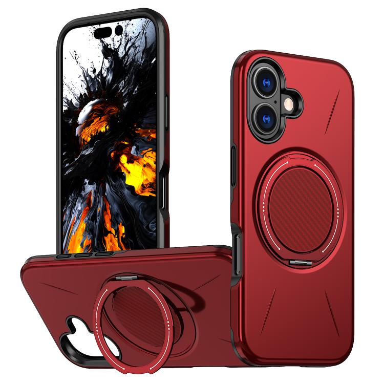 Kalebol Magnetic MagSafe Rotation Holder PC Phone Case, For iPhone 16 Plus, For iPhone 16, For iPhone 15 Pro Max, For iPhone 15 Pro, For iPhone 15, For iPhone 14