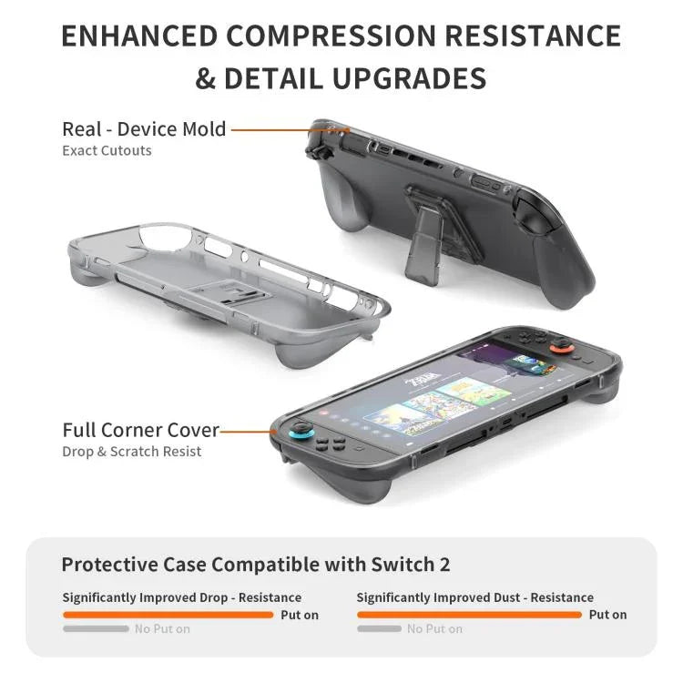 Game Game Console TPU Protective Case with Back Support, For Nintendo Switch 2