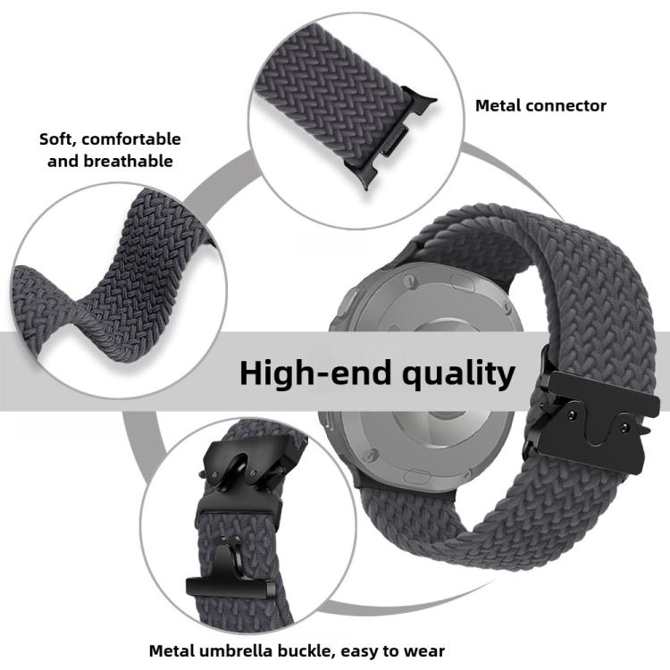 Parachute Buckle Braided Nylon Watch Band, For Samsung Galaxy Watch8 / Watch8 Classic