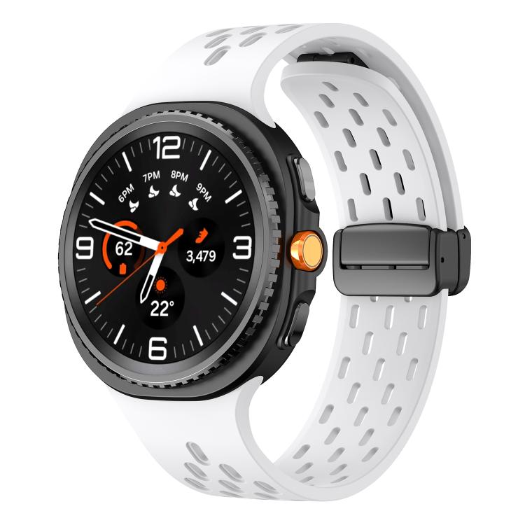 Mesh Magnetic Silicone Watch Band, For Samsung Galaxy Watch8 / Watch8 Classic