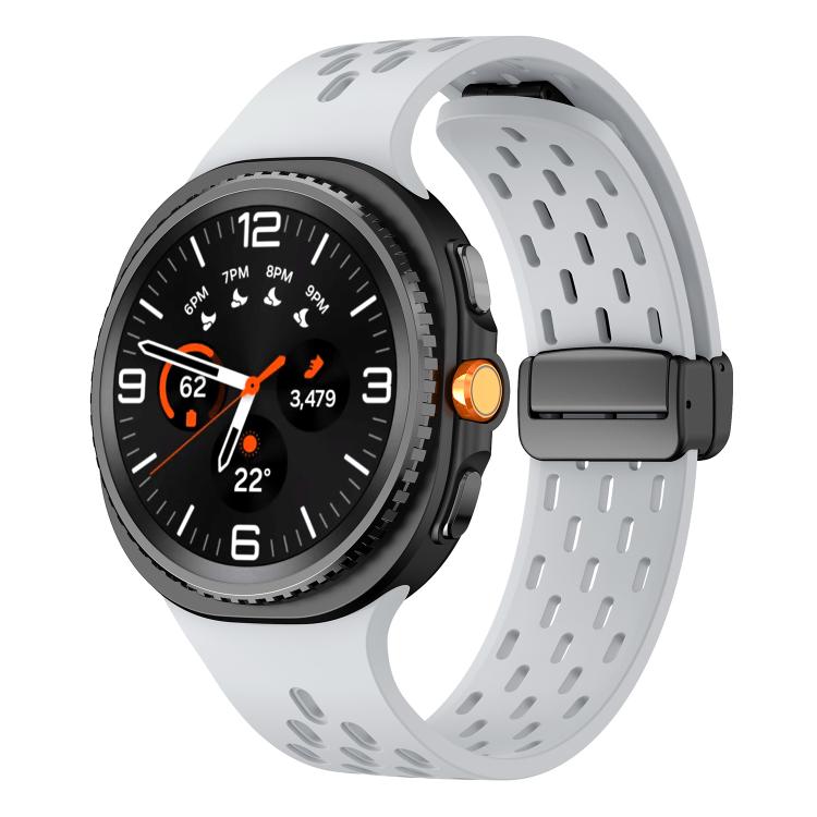 Mesh Magnetic Silicone Watch Band, For Samsung Galaxy Watch8 / Watch8 Classic