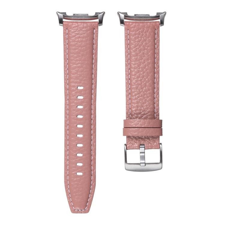 Lychee Texture Genuine Leather Watch Band, For Samsung Galaxy Watch8 / Watch8 Classic