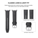 Lychee Texture Genuine Leather Watch Band, For Samsung Galaxy Watch8 / Watch8 Classic