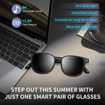 GL08 Smart Glasses, Support Touch Control / Built-in Call Microphone / Open Style Audio Experience