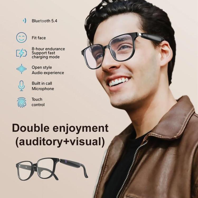 GL08 Smart Glasses, Support Touch Control / Built-in Call Microphone / Open Style Audio Experience