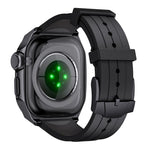 Scale Model Integrated Metal Frame Silicone Watch Band, For Apple Watch Series 10 46mm