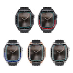 Scale Model Integrated Metal Frame Silicone Watch Band, For Apple Watch Series 10 46mm