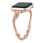 Copper Inlaid Zircon Snake Head Watch Band, For Apple Watch 46mm / 49mm / 45mm / 44mm, For Apple Watch 42mm / 41mm / 40mm / 38mm